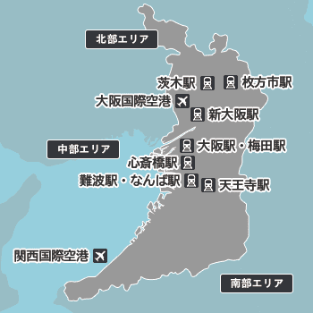 大阪の地図から探す